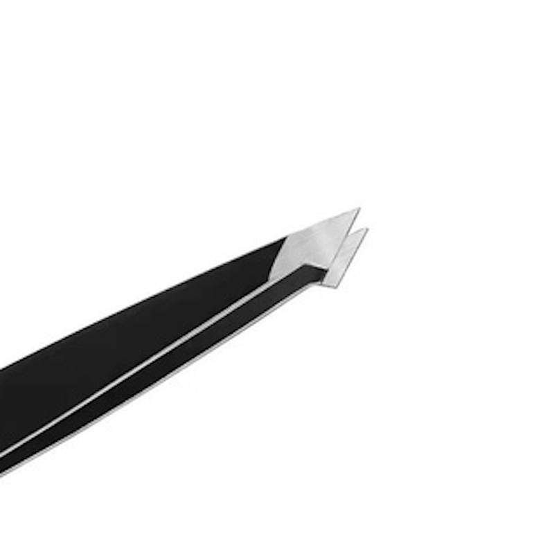 KIT 3 Pinças Inox BLACK Profissional Designer de Sobrancelhas Pontas diferentes
