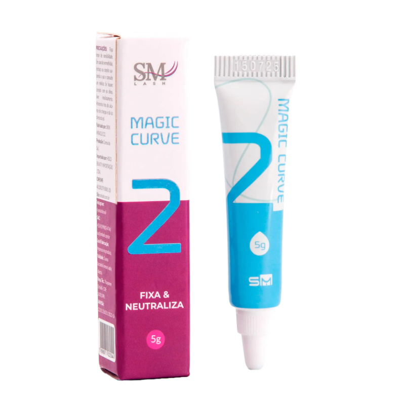 Passo 2 para Lash Lifting SM Lash Magic Curve