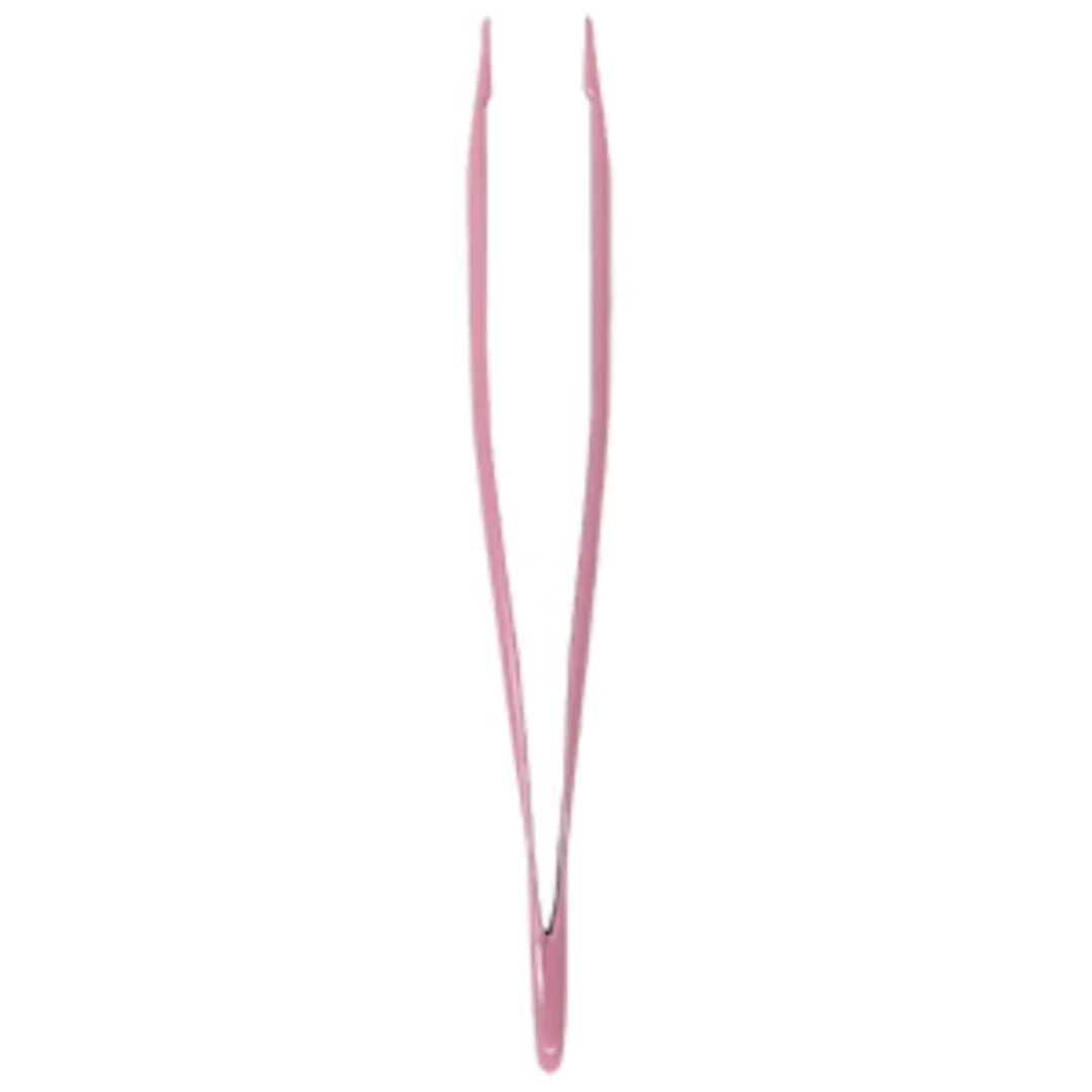 Pinça de Sobrancelha Staleks Pro - Série Expert - Chanfrada - TE-11-4- Rosa