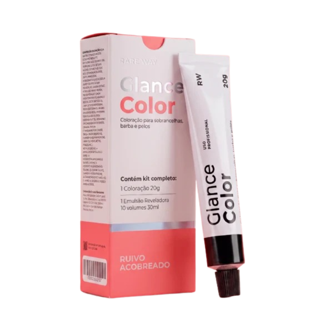 Glance Color Para Sobrancelhas Barba e Pelos - Rare Way