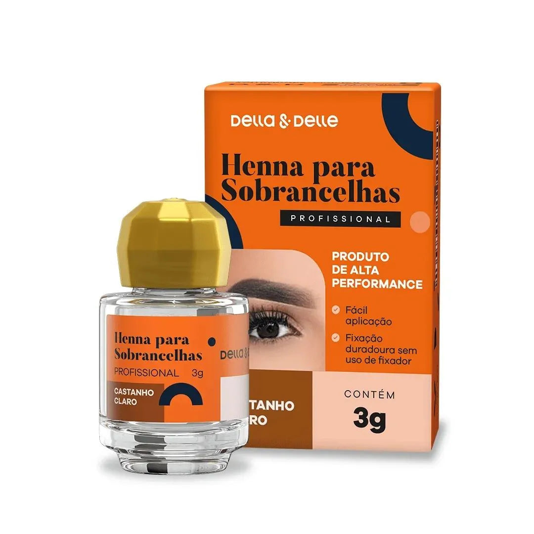 Henna para Sobrancelhas Della e Delle 3g