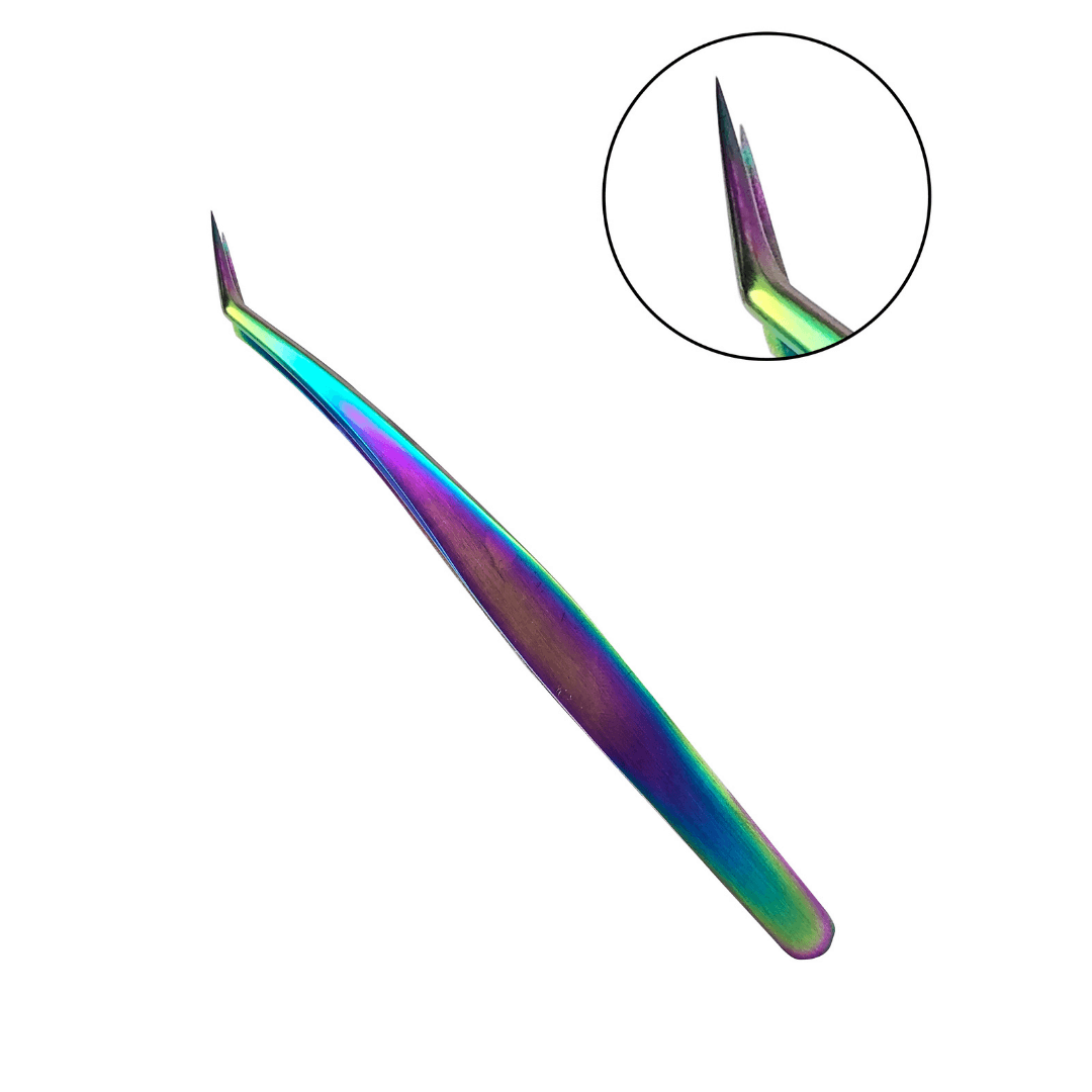 Pinça Curva Multi Color Para Volume Russo