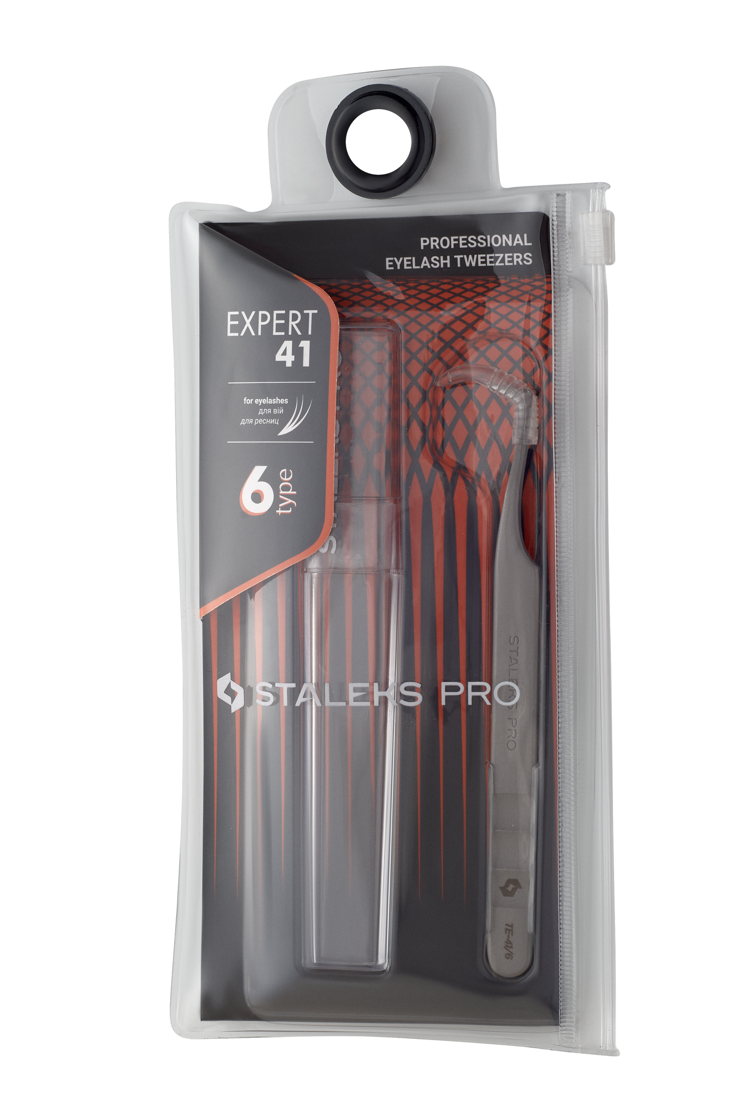 Pinça Para Extensão de Cílios Staleks Pro 41/6