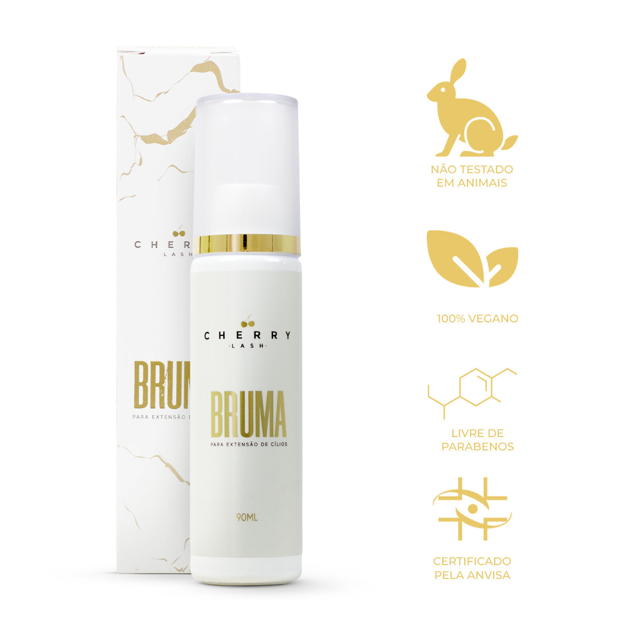 Kit Retenção Cherry Lash - Bruma + Finalizador + Primer