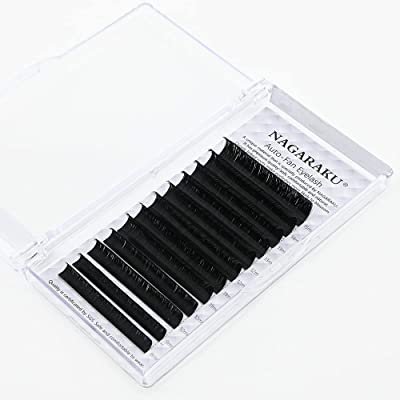 Foto Cílios Nagaraku Auto Fan Volume Russo Mix 8 Ao 15mm para Extensão de Cílios
