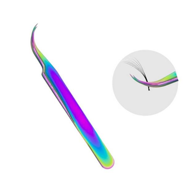 Foto Pinça Curva Multi Color para Extensão de Cílios