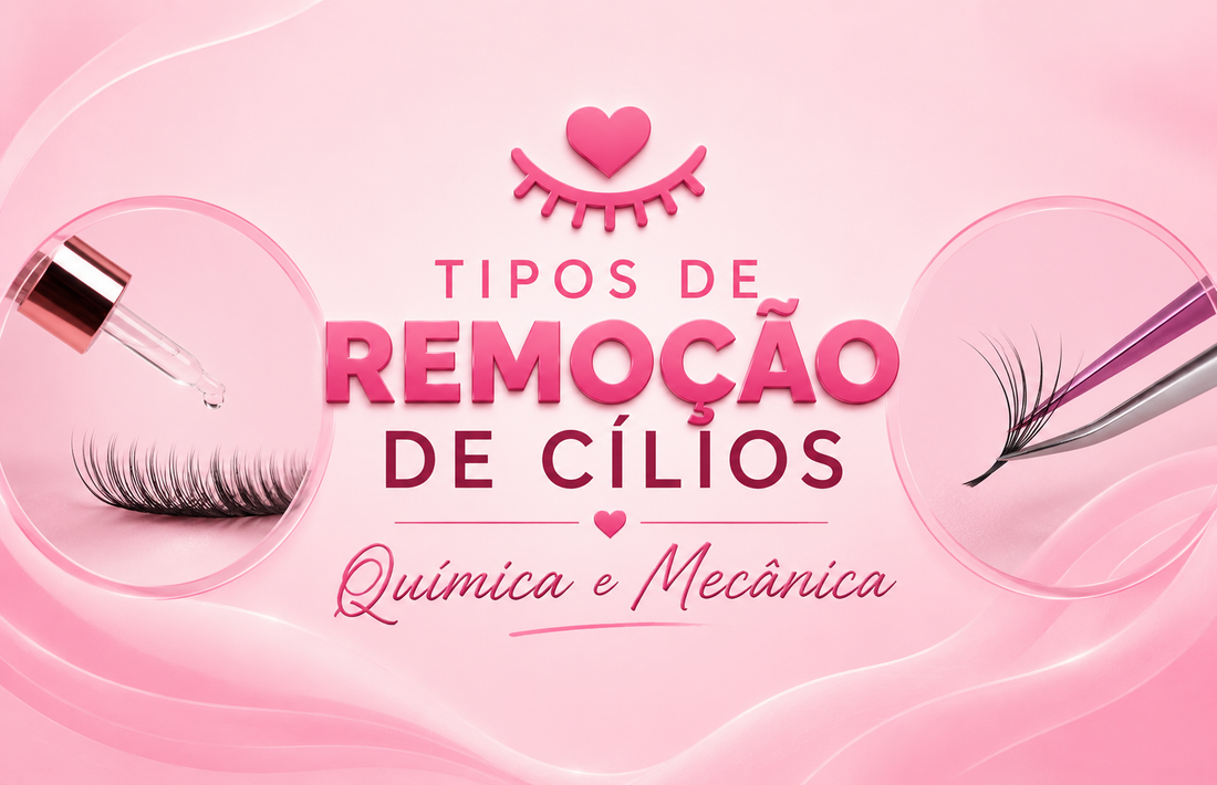 Tipos de remoção de extensão de cílios: química ou mecânica? Diferenças, quando usar cada uma e como fazer certo
