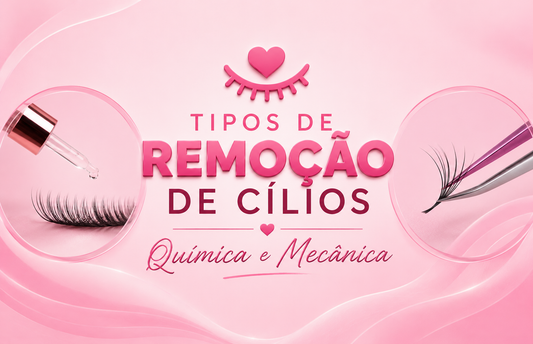 Tipos de remoção de extensão de cílios: química ou mecânica? Diferenças, quando usar cada uma e como fazer certo