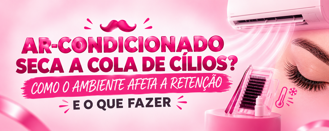 Ar-condicionado seca a cola de cílios? Como o ambiente afeta a retenção e o que fazer