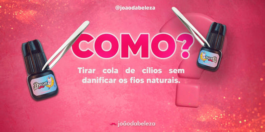 como tirar cola de cílios