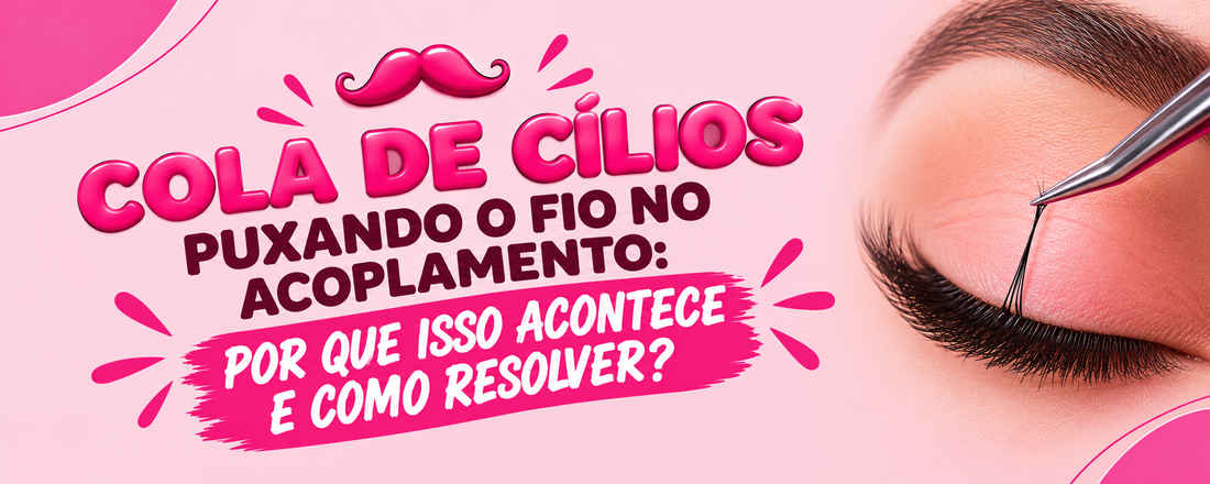 Cola de cílios puxando o fio no acoplamento: por que isso acontece e como resolver