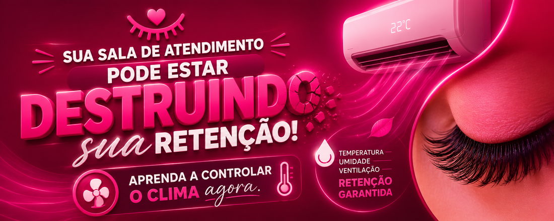 Retenção de cílios: como o clima da sala afeta seus resultados