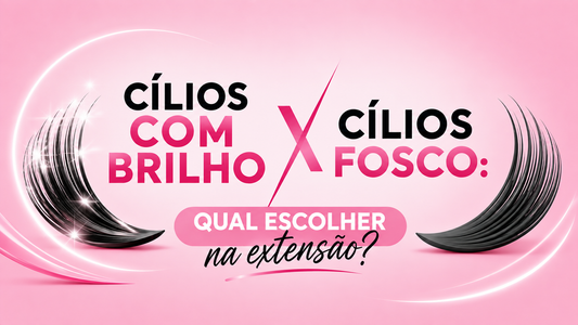 Cílios com brilho x cílios fosco: qual escolher para cada cliente