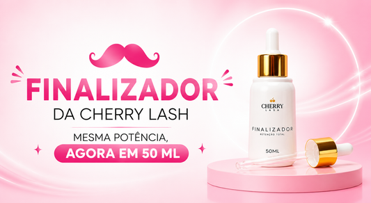 Finalizador Cherry Lash de cara nova: mesma fórmula, visual renovado e tudo que a lash designer precisa saber