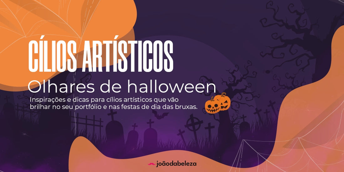 cílios artísticos - olhares de halloween