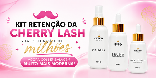 Kit Retenção da Cherry Lash em nova embalagem
