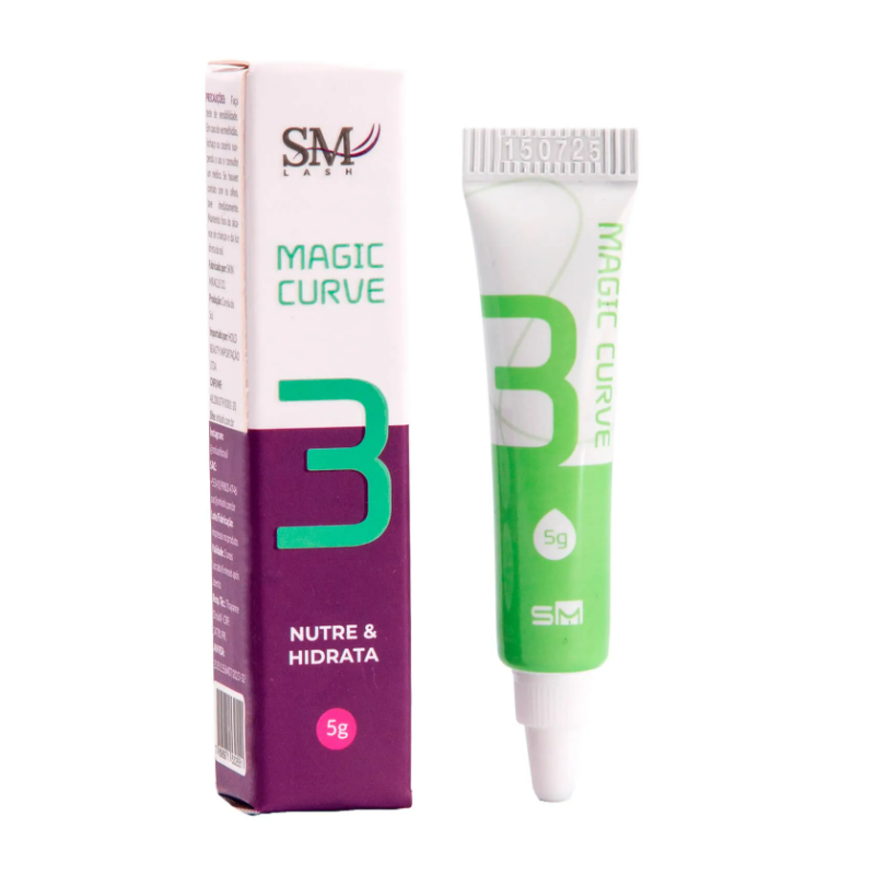 Passo 3 para Lash Lifting SM Lash Magic Curve