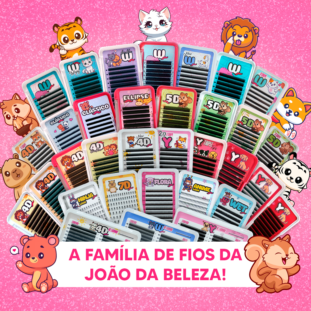 Cílios João da Beleza U 3D Curvatura C