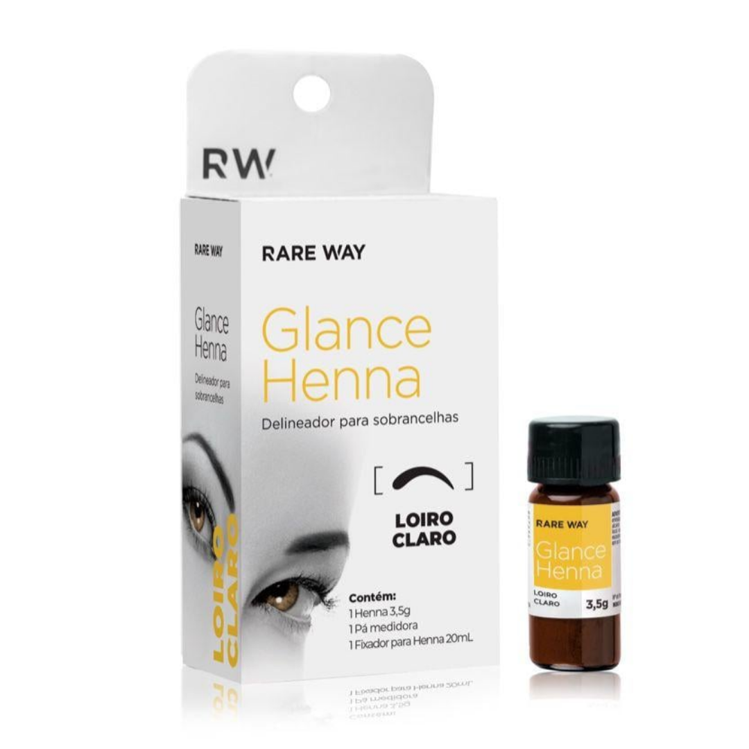 Glance Henna para sobrancelhas Rare Way