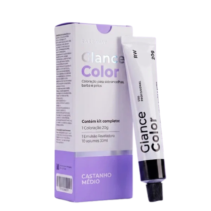 Glance Color Para Sobrancelhas Barba e Pelos - Rare Way