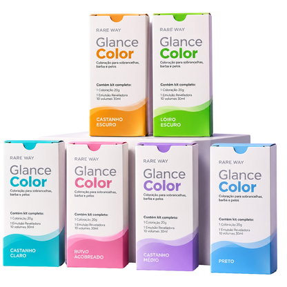 Glance Color Para Sobrancelhas Barba e Pelos - Rare Way