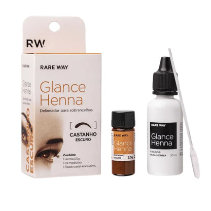 Glance Henna para sobrancelhas Rare Way