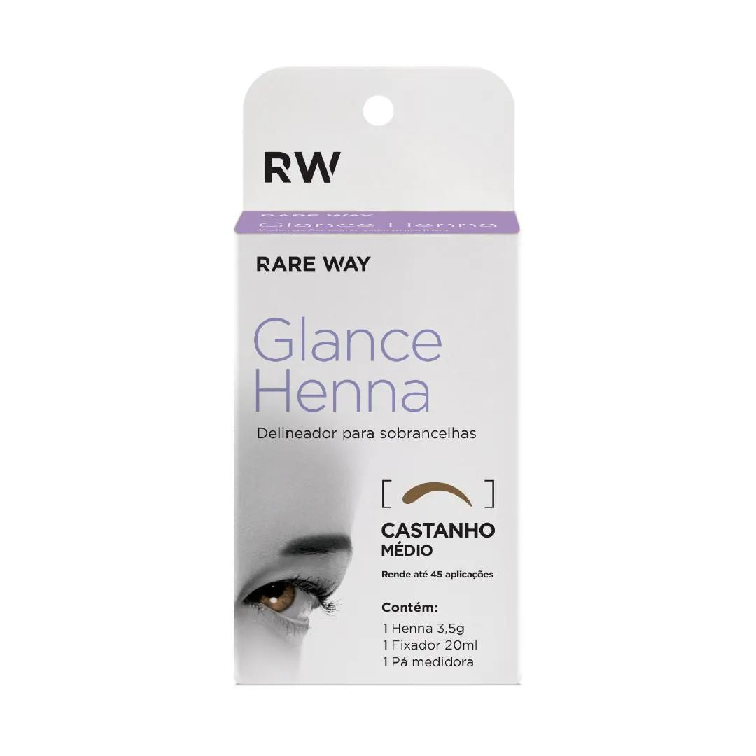 Glance Henna para sobrancelhas Rare Way