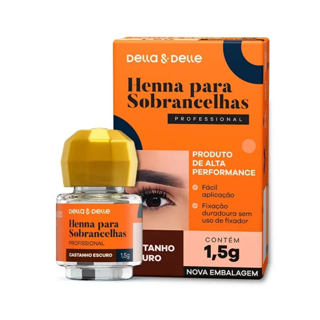 Henna para Sobrancelhas Della e Delle 1,5g