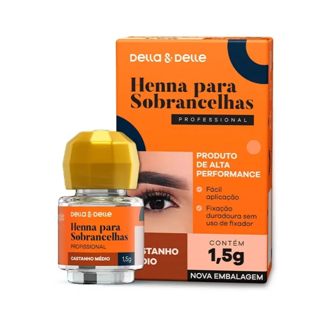 Henna para Sobrancelhas Della e Delle 1,5g