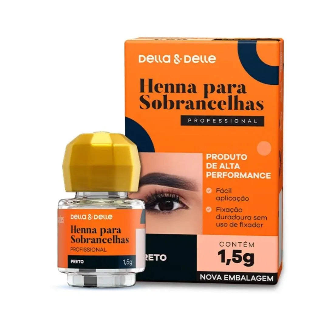 Henna para Sobrancelhas Della e Delle 1,5g