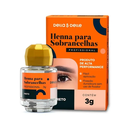 Henna para Sobrancelhas Della e Delle 3g