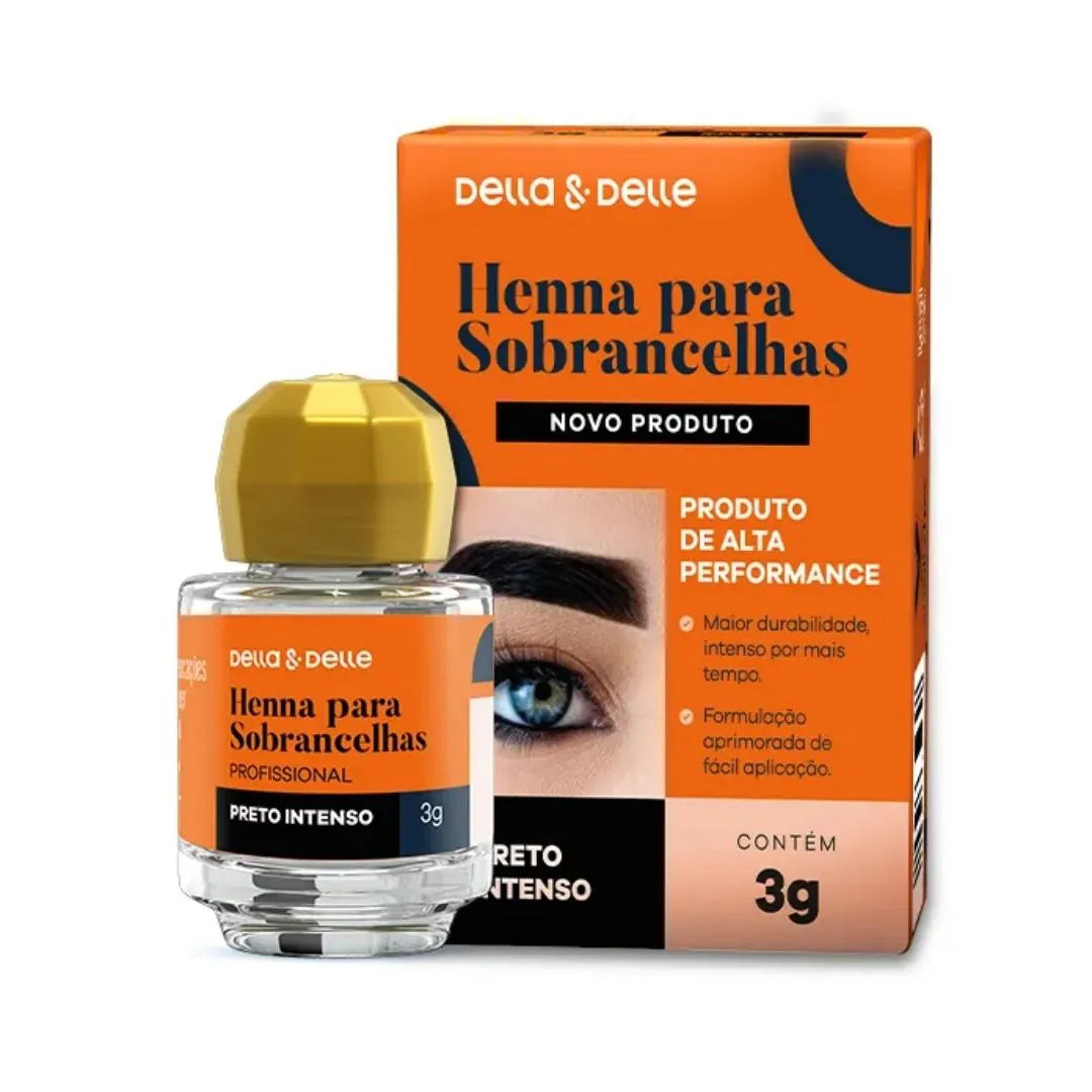 Henna para Sobrancelhas Della e Delle 3g