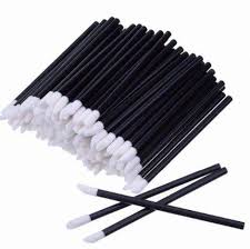 50 Unidades de Aplicador Gloss Descartável Preto