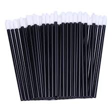 50 Unidades de Aplicador Gloss Descartável Preto
