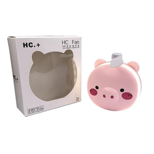 Foto Mini Ventilador Porquinho Rosa para Extensão de Cílios