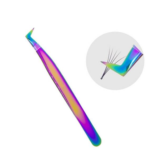 Foto Pinça Curvada Multi Color Volume Russo para Extensão de Cílios