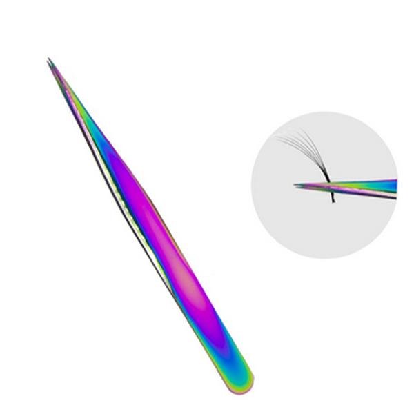 Foto Pinça Reta Multi Color para Extensão de Cílios